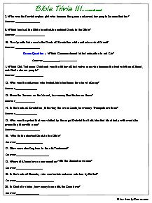 Bible Questions And Answers For Adults 23