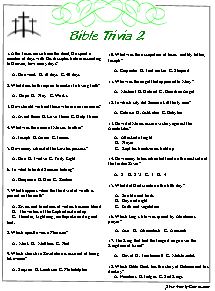 Bible Questions And Answers For Adults 93