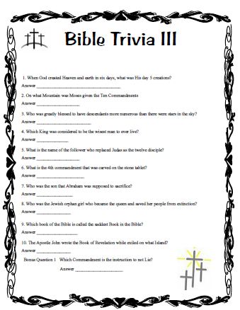 Teen Bible Questions 55