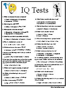 Funny Games Free IQ Test