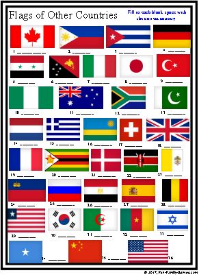 United States Flags Trivia With Over 30 Country Flags Trivia Also